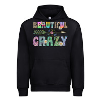 Black beautiful crazy Urban Hoodie - CowhideDigitalArt