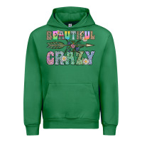 Emerald beautiful crazy Urban Hoodie - CowhideDigitalArt