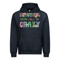 Navy beautiful crazy Urban Hoodie - CowhideDigitalArt