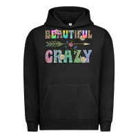 Pigment Black beautiful crazy Urban Hoodie - CowhideDigitalArt