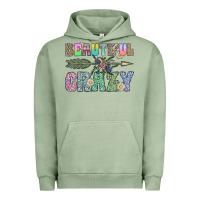 Pigment Oil Green beautiful crazy Urban Hoodie - CowhideDigitalArt