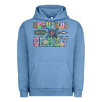Pigment Pebble Blue beautiful crazy Urban Hoodie - CowhideDigitalArt