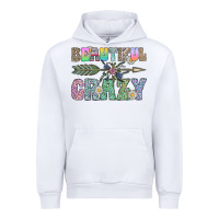 White beautiful crazy Urban Hoodie - CowhideDigitalArt