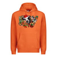 Carrot Christmas Joy Cow Premium Hoodie - CowhideDigitalArt