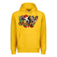 Lemon Christmas Joy Cow Premium Hoodie - CowhideDigitalArt
