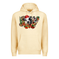 Pina Colada Christmas Joy Cow Premium Hoodie - CowhideDigitalArt