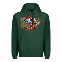 Sports Green Christmas Joy Cow Premium Hoodie - CowhideDigitalArt
