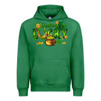 Emerald feeling lucky Urban Hoodie - FaDigitalArtStudio