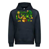 Navy feeling lucky Urban Hoodie - FaDigitalArtStudio