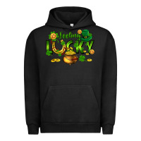 Pigment Black feeling lucky Urban Hoodie - FaDigitalArtStudio