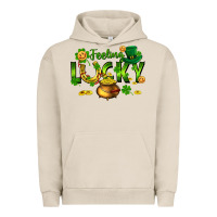 Pigment French Oak feeling lucky Urban Hoodie - FaDigitalArtStudio