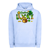 Pigment Grape Ice feeling lucky Urban Hoodie - FaDigitalArtStudio