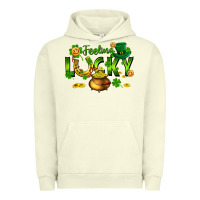 Pigment Pistachio feeling lucky Urban Hoodie - FaDigitalArtStudio