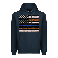 Navy Back to blue USA flag leopard police 20oz tumbler Premium Hoodie - Neo Western