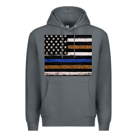 Rock Back to blue USA flag leopard police 20oz tumbler Premium Hoodie - Neo Western