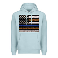Back To Blue Usa Flag Leopard Police 20oz Tumbler Premium Hoodie | Teevron