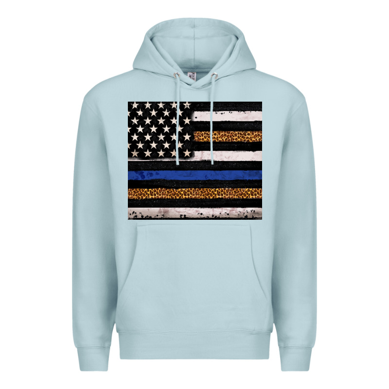 Back To Blue Usa Flag Leopard Police 20oz Tumbler Premium Hoodie by Neo Western | Teevron
