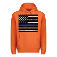 Carrot Back to blue USA flag leopard police 20oz tumbler Premium Hoodie - Neo Western
