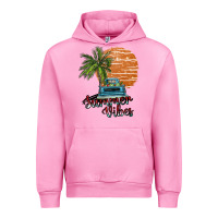 Fuchsia Pink summer vibes Urban Hoodie - SublimationCraftShop
