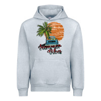 Heather Grey summer vibes Urban Hoodie - SublimationCraftShop