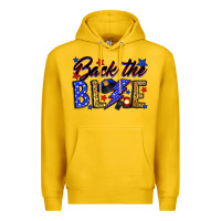 Lemon Back the blue with lightning bolt Premium Hoodie - Neo Western