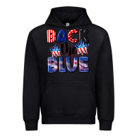 Black Back the blue 4th of july Urban Hoodie - CowGirlArtShop