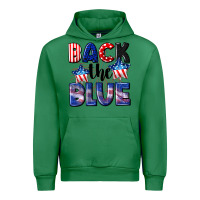 Emerald Back the blue 4th of july Urban Hoodie - CowGirlArtShop