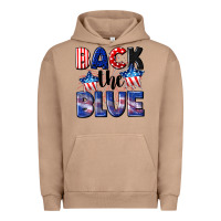 Pigment Burro Back the blue 4th of july Urban Hoodie - CowGirlArtShop
