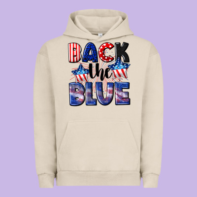 Back The Blue 4th Of July Urban Hoodie Designed By Cowgirlartshop