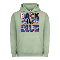 Pigment Oil Green Back the blue 4th of july Urban Hoodie - CowGirlArtShop