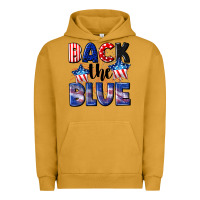 Pigment Peanut Butter Back the blue 4th of july Urban Hoodie - CowGirlArtShop