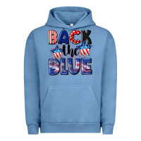 Pigment Pebble Blue Back the blue 4th of july Urban Hoodie - CowGirlArtShop