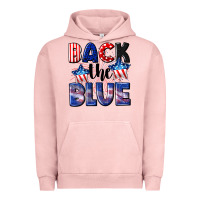 Pigment Salmon Back the blue 4th of july Urban Hoodie - CowGirlArtShop