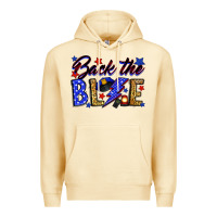 Pina Colada Back the blue with lightning bolt Premium Hoodie - Neo Western