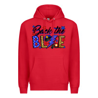 Red Back the blue with lightning bolt Premium Hoodie - Neo Western