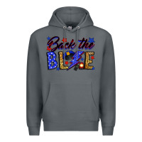 Rock Back the blue with lightning bolt Premium Hoodie - Neo Western
