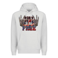 Dove Grey Born to be free 4th of July Premium Hoodie - CowGirlArtShop