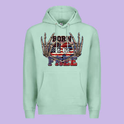 Born To Be Free 4th Of July Premium Hoodie Designed By Cowgirlartshop