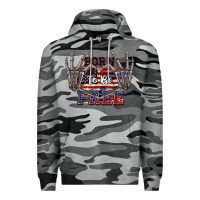 Slate Camo Born to be free 4th of July Premium Hoodie - CowGirlArtShop