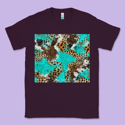 Cheetah Cowhide Tumbler Classic Tee Designed By Barkaloodesign