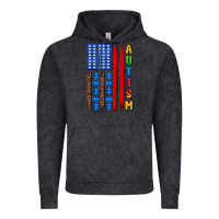 Vintage Black autism american flag Vintage Hoodie - AdoDesignShop