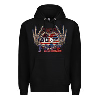 Black Born to be free 4th of July Premium Hoodie - CowGirlArtShop