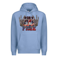 Colony Blue Born to be free 4th of July Premium Hoodie - CowGirlArtShop