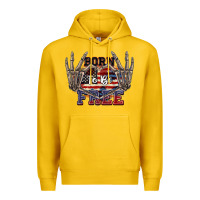 Lemon Born to be free 4th of July Premium Hoodie - CowGirlArtShop