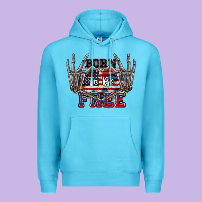 Born To Be Free 4th Of July Premium Hoodie Designed By Cowgirlartshop
