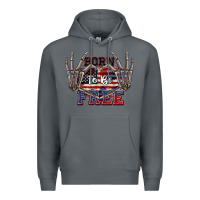 Rock Born to be free 4th of July Premium Hoodie - CowGirlArtShop