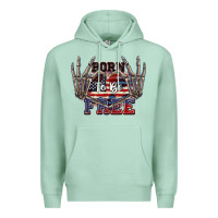 Seafoam Born to be free 4th of July Premium Hoodie - CowGirlArtShop