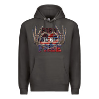 Smoke Born to be free 4th of July Premium Hoodie - CowGirlArtShop