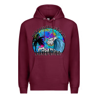 Burgundy my favorite color is sunshine Premium Hoodie - SublimationCraftShop