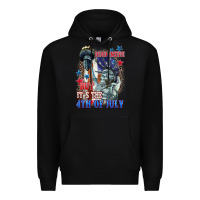 Black Dead inside but it's the 4th of July Premium Hoodie - CowGirlArtShop